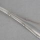 Ercuis Trianon, Rubans, 12 silver-plated oyster forks, excellent condition.