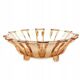 Art Deco fruit bowl, glass, Val Saint Lambert, Belgium, 1950s