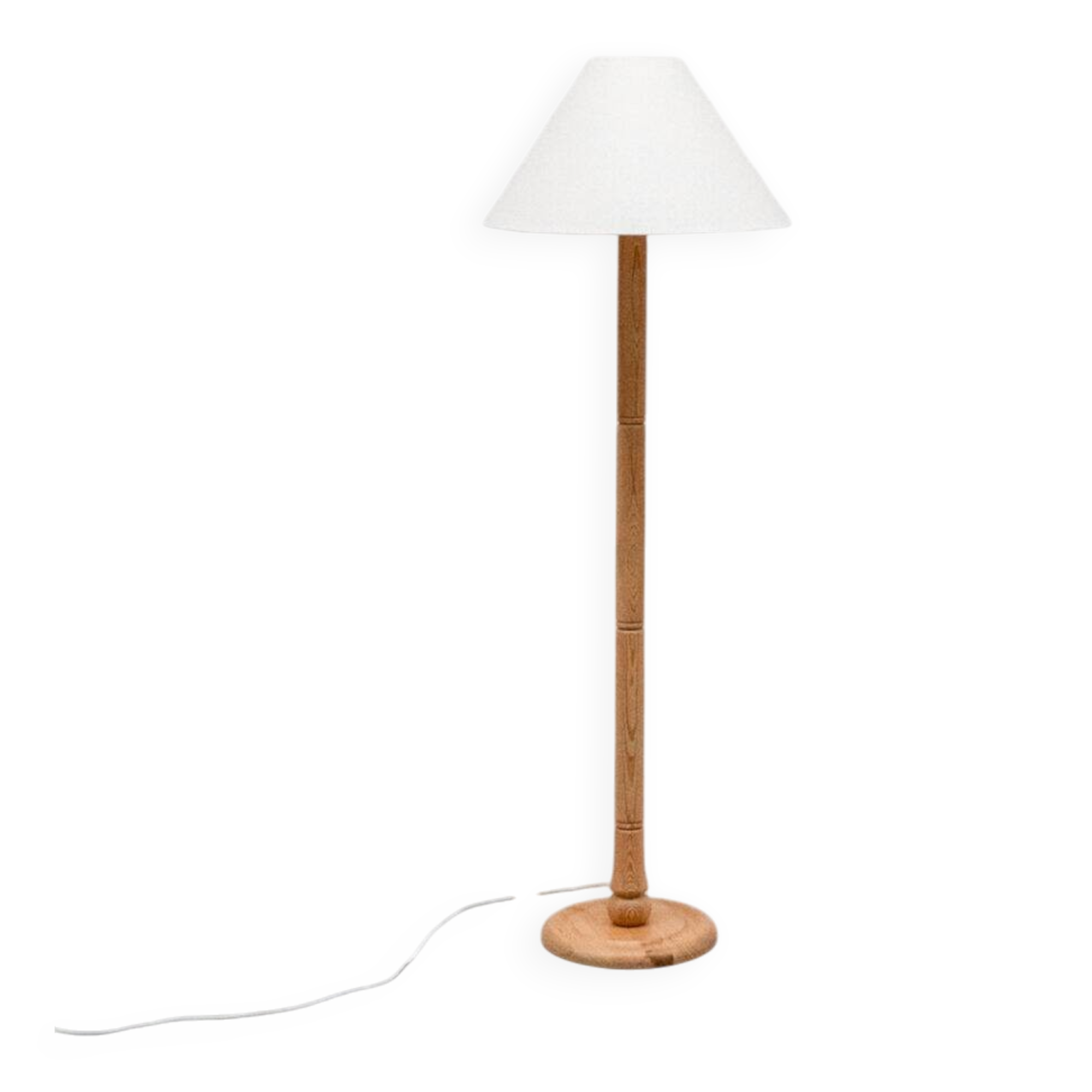 Pine floor lamp Solbackens Svarveri 1970s