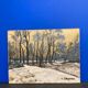 Oil on vintage landscape panel