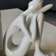 Paire de serre-livres figurines féminines