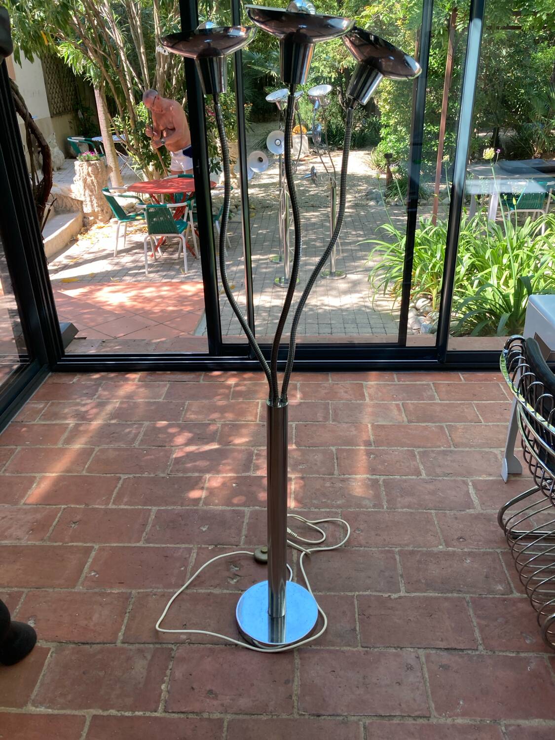 Vintage 70s lamp in the Pierre Folie style