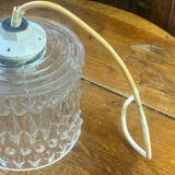 Retro suspension, moulded glass pendant light
