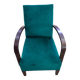 Vintage bottle green armchair in velvet fabric, 1960s-1970s
