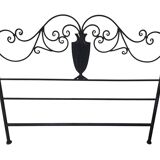 Wrought iron headboard
