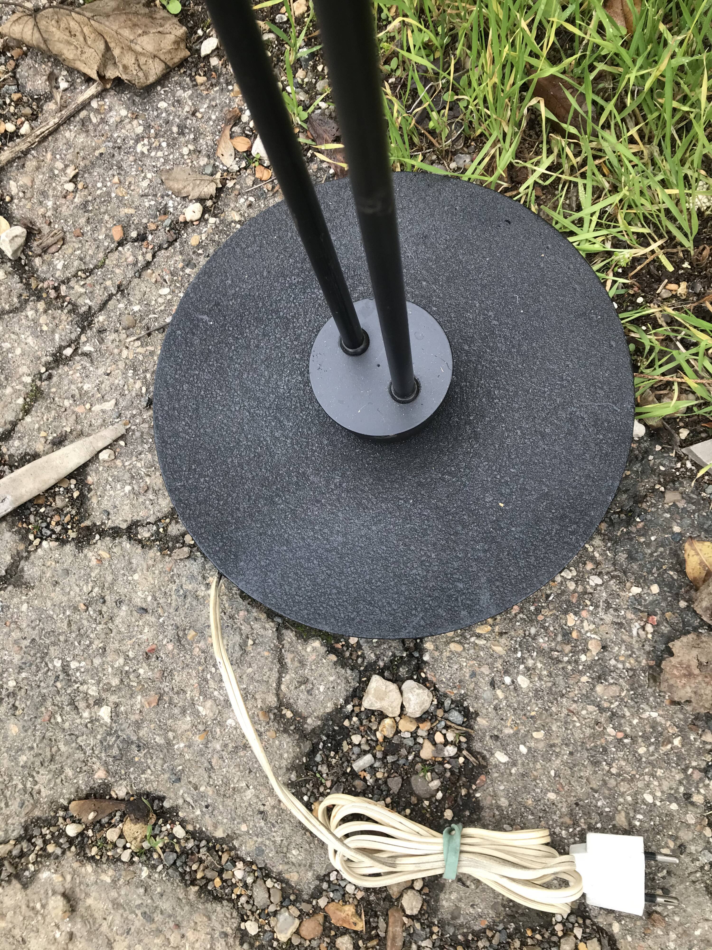 2-branched lamppost vintage 60s