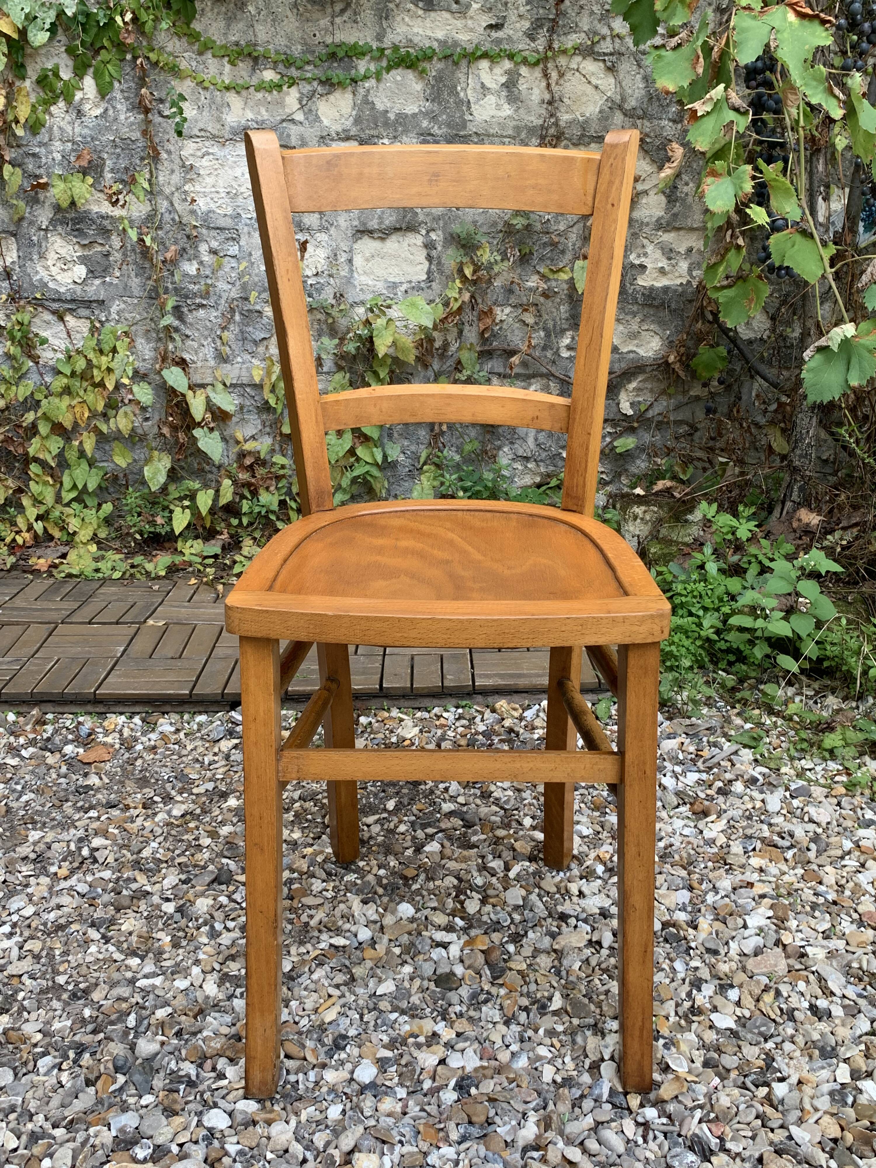 4 vintage Luterma bistro chairs 1940