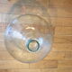 60L white blown glass demijohn