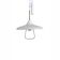 White lacquered iron ceiling lamp attributed to Stilnovo, 1960s.