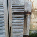 Pair of old 19th century louvered shutters