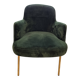 Fauteuil design italien torre 1961 – modèle da vinci 02 – velours vert