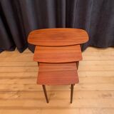 A set of three side tables, Denmark, 1960s