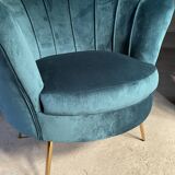 Blue shell armchair