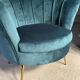 Blue shell armchair