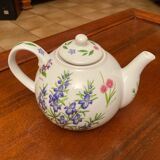 Teapot with floral decoration, 1000ml, integrated strainer