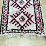 Small vintage Beni Ouarain rug