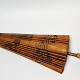 Asian paper and rattan umbrella