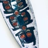 Art ceramic surfboard bowl dish by Rogier Vandeweghe for Perignem Studio, Belgium, 1960s