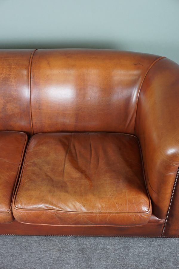 Chesterfield 2.5 seater sofa in smooth cowhide leather
