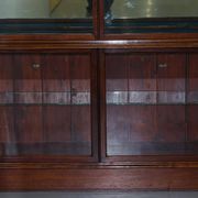Rare glass-fronted Victorian apothecary cabinet.