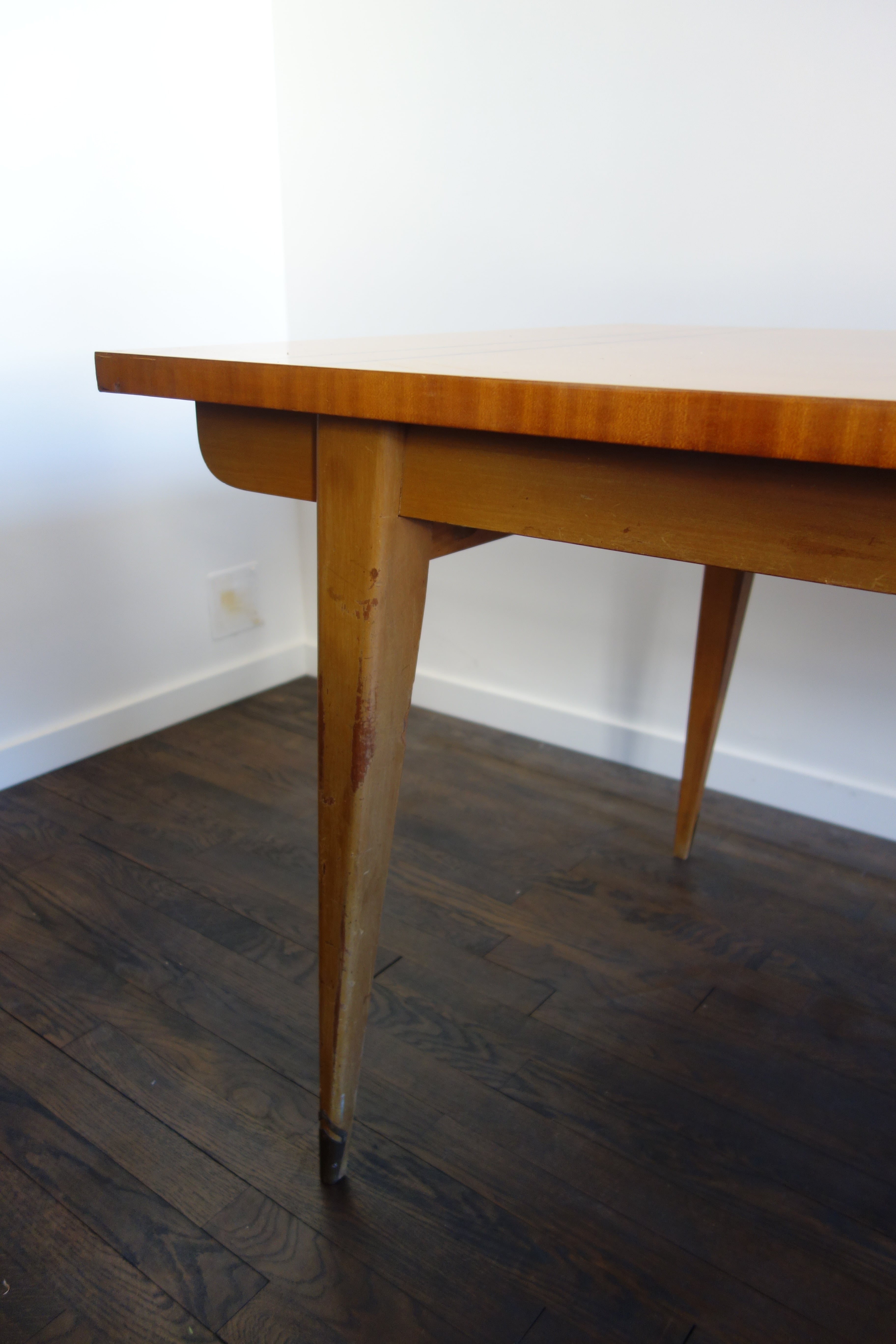 Dining room table with compass legs 50s