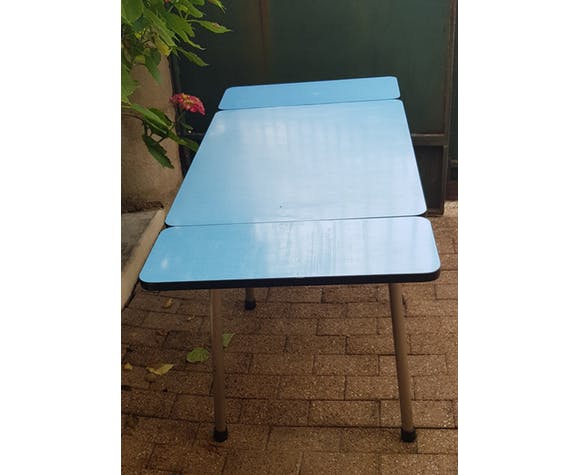 60's blue formica table