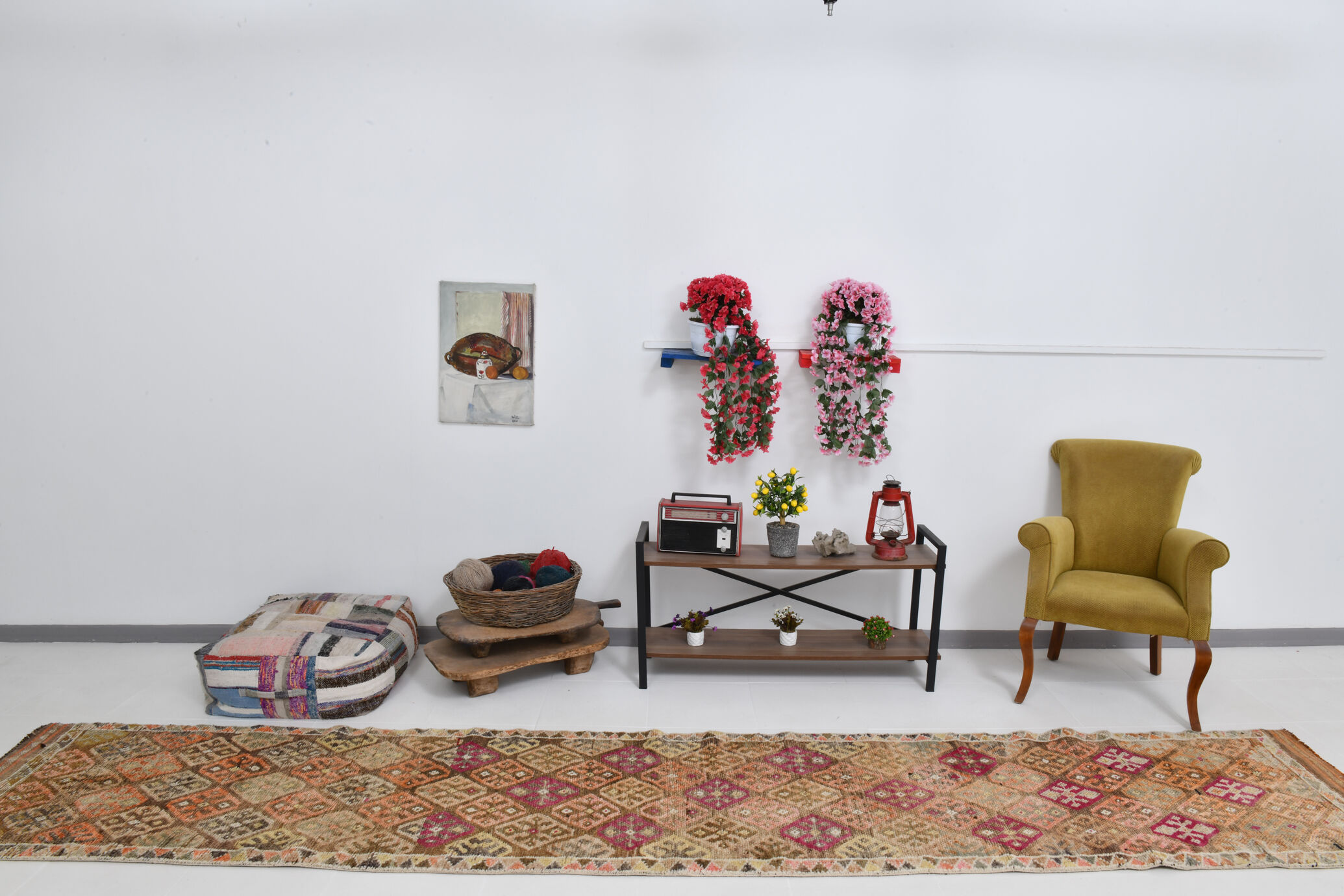 3x15 stair vintage runner rug 84x447cm