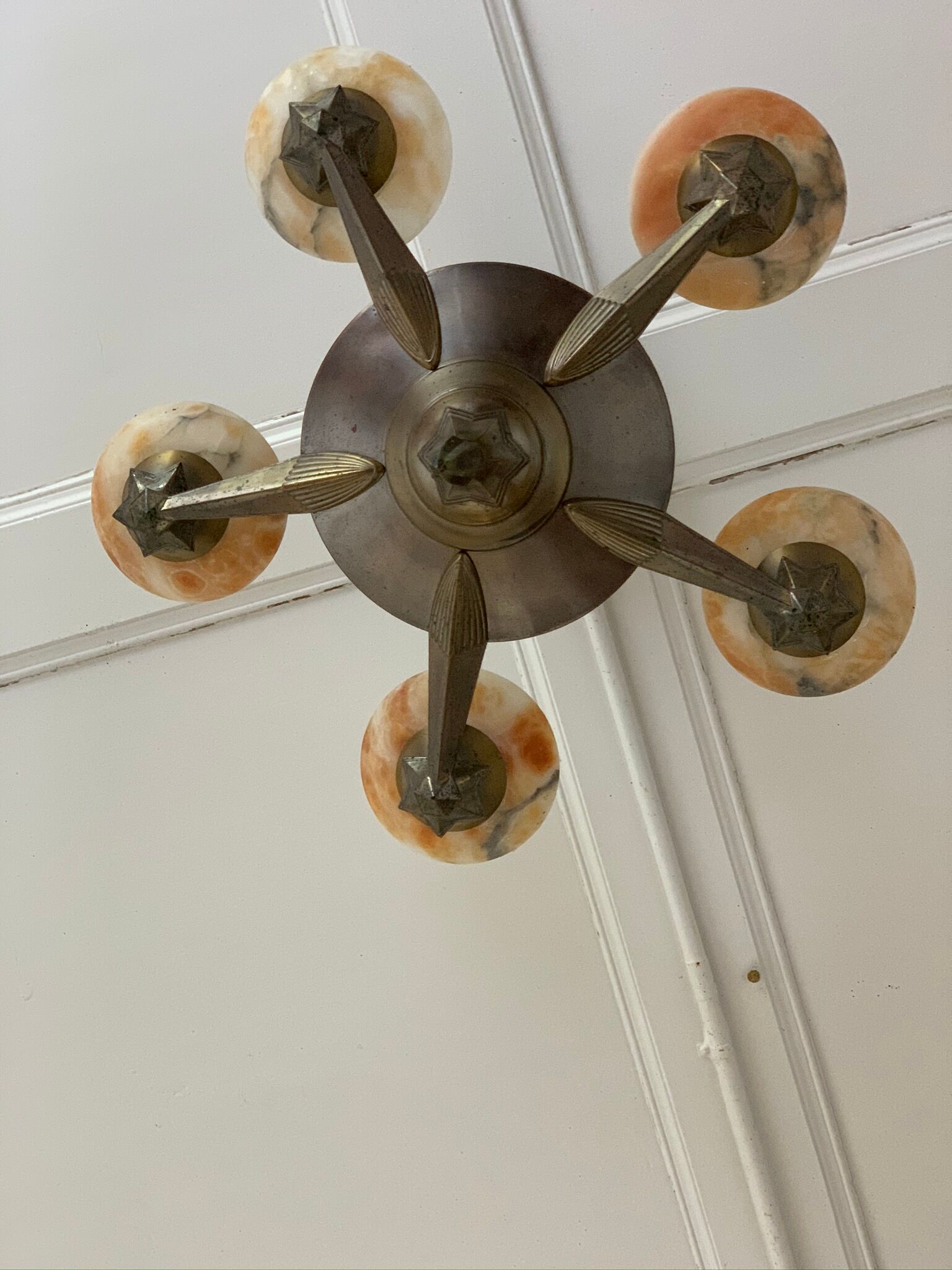 Antique ceiling Lamp Art Deco 1920s