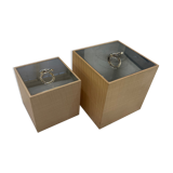 Cristophle wooden box and silverware