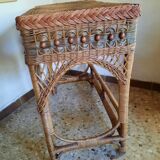 Rattan dressing table and stool
