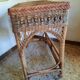 Coiffeuse rotin et son tabouret
