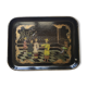Asian lacquered wood top - late 19th / early 20th century
