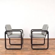 Mid-Century Leather Lounge Chairs by Burkhard Vogtherr for Rosenthal, 1970s