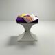 Space Age Stool by Flair – 1970s Dutch Design in White and Purple