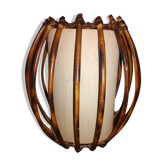Lampe à poser en rotin