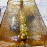 Mazzega two-tone glass wall sconces, Italy 1970