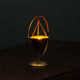 Scandinavian copper and brass candle holder