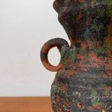 German brutalist carafe vase from the mid-century in the style of Gerhard Liebenthron, 1960s.