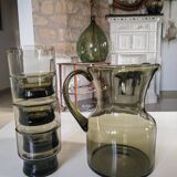 Carafe and glasses from the 70s
