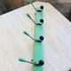 Vintage wall coat holder with 4 patères circa 50/60