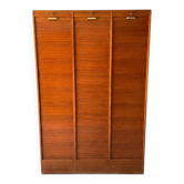 Vintage 1960s/1970s Filing Cabinet with 3 Curtains