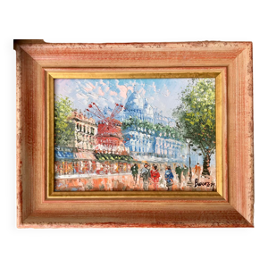 Paris Vue du Moulin Rouge,