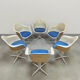 Ensemble de salle à manger de chaises en fibre de verre vintage La Fonda Charles & Ray Eames Herman Miller