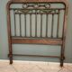 Oak and brass headboard from the 20s-30s