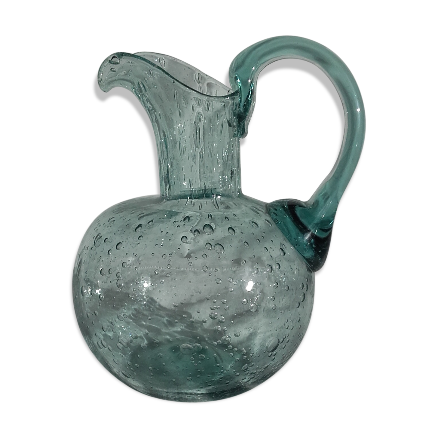 Bubble glass pitcher