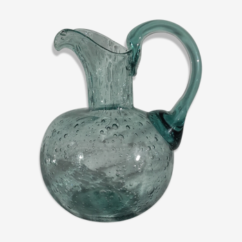 Bubble glass pitcher