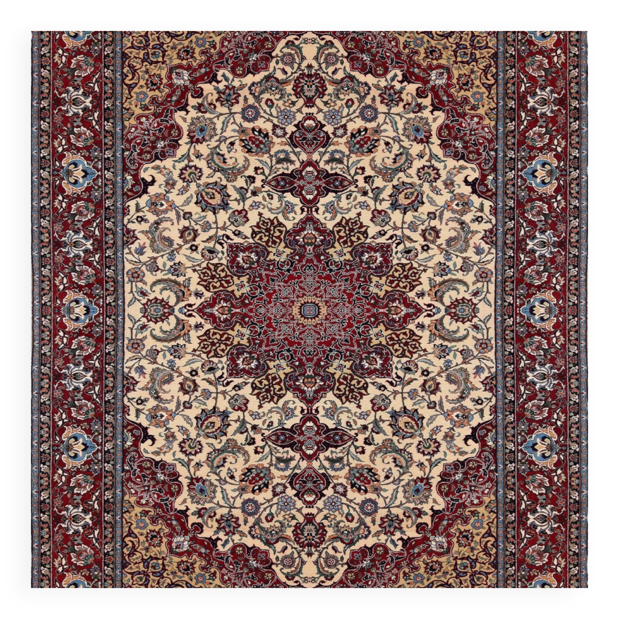 Ispahan Carpet - Sino-Persian Handmade - 3.05 x 2.00 Metres - "Galerie Sardje"