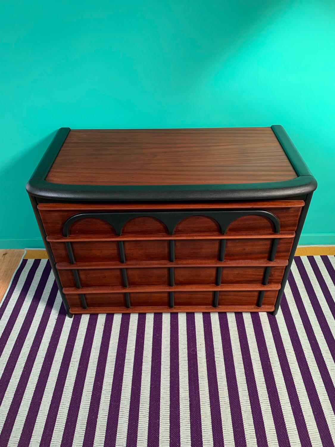 Vintage Scandinavian Art Deco chest of drawers