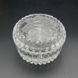 Small crystal candy box with floral decoration - 637002