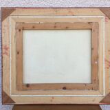 Framed canvas signed